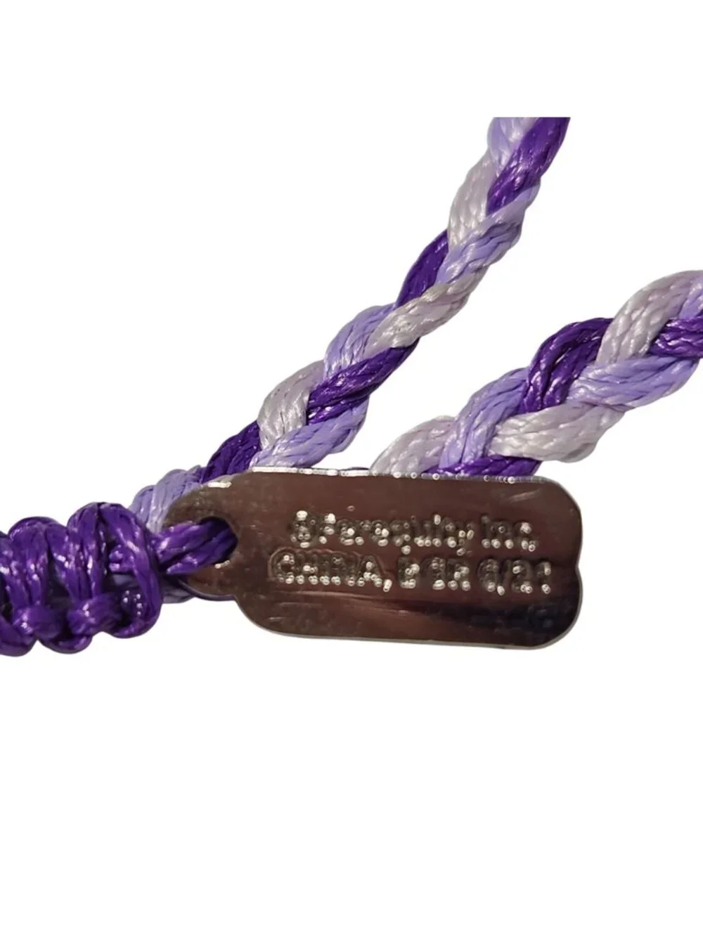 Samoas Bracelet Girl Scout Reward Handmade Cookie Charm Purple Braided Bracelet